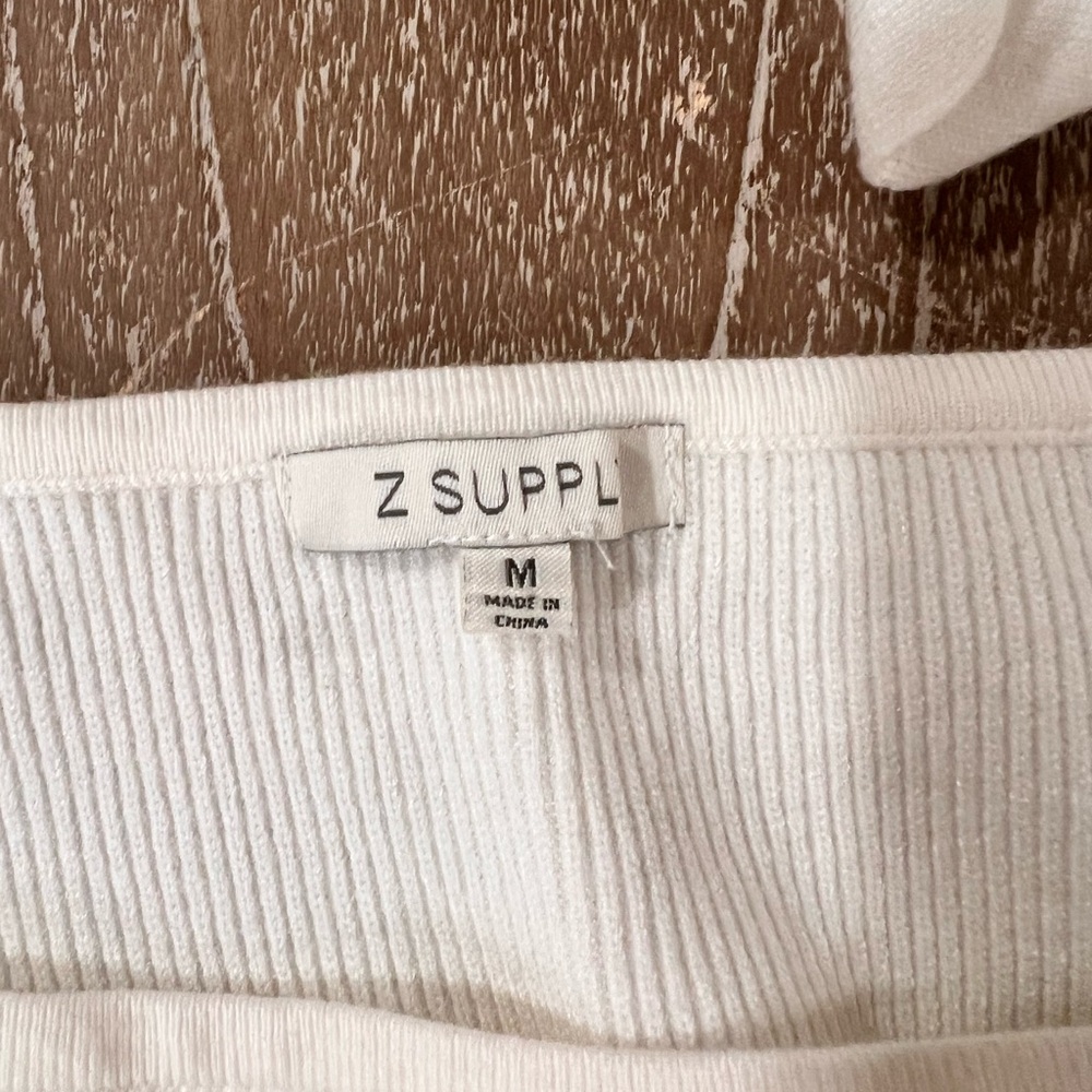 Z SUPPLY Women's Hadley Sweater Tie Top Size M NWOT - Picture 3 of 5